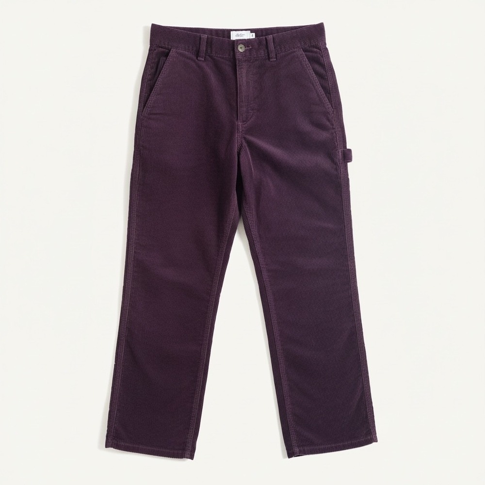 The North Face Burgundy Corduroy‎ Carpenter Pants Size 2 Utility Pocket